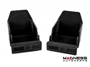 Ford Bronco Skid Plates - Rear Shock Mounts - Mishimoto - Black Ford Bronco Skid Plates - Rear Shock Mounts - Mishimoto - Black